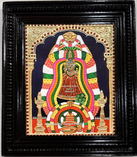 Melmaruvathur Amman Tanjore painting