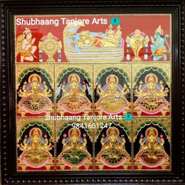 Ashta Lakshmi Tanjore Painting
