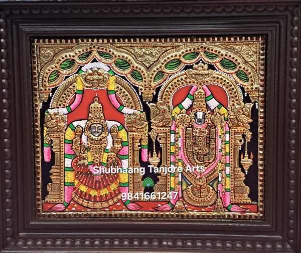 Balaji Padmavathy Tanjore Painting