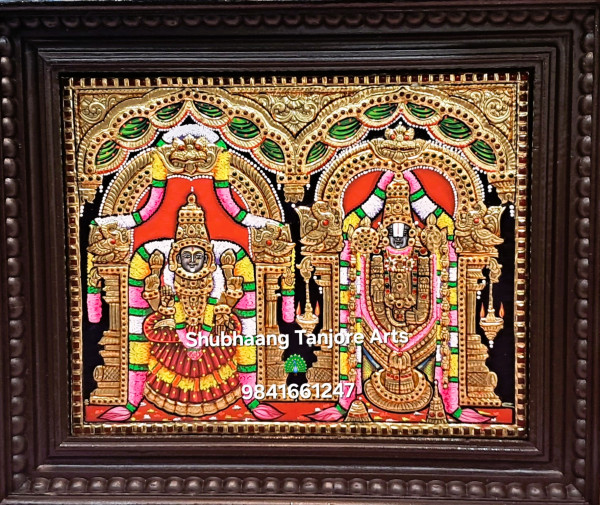 Balaji Padmavathy Tanjore Painting