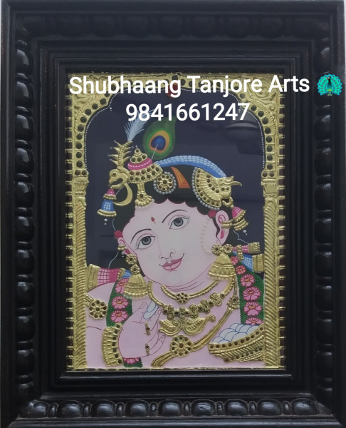 Butter Krishna Tanjore painting
