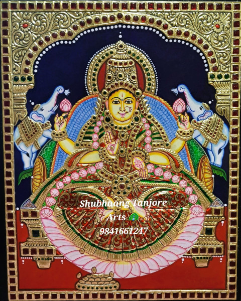 Gajalakshmi Tanjore Painting 1