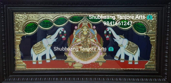Gajalakshmi Tanjore Painting 8