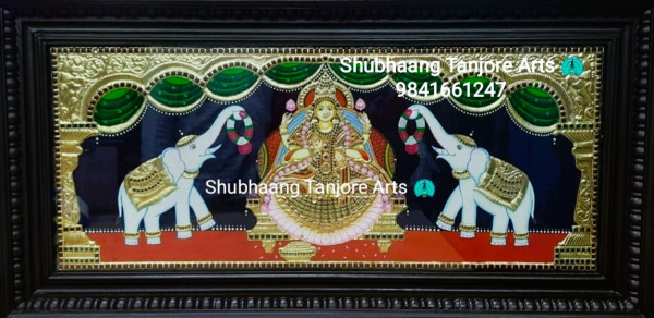 Gajalakshmi Tanjore Painting 8