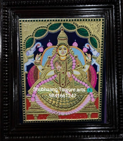 Gajalakshmi Tanjore Painting