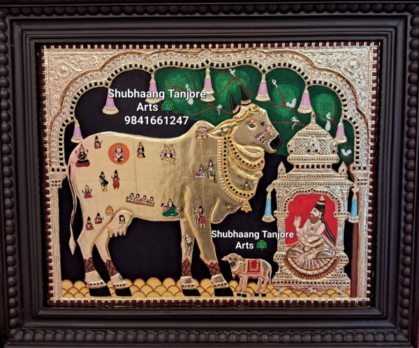 Komatha Tanjore painting full Gold