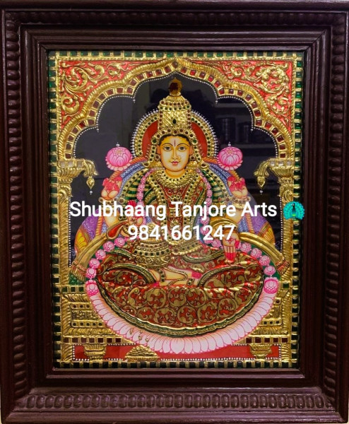 Dhanalakshmi Tanjore Painting 4