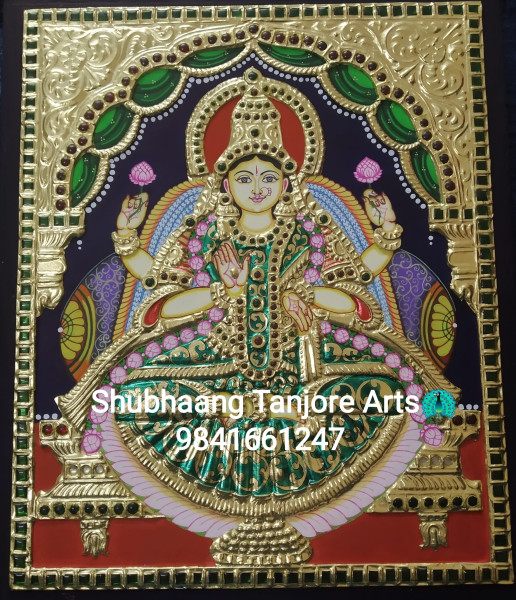 Dhanalakshmi Tanjore Painting 3
