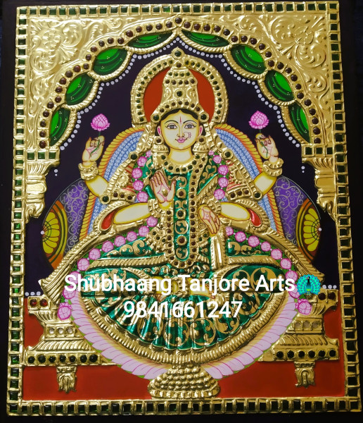 Dhanalakshmi Tanjore Painting 3