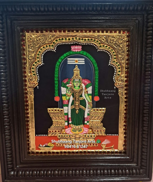 Meenakshi Amman Tanjore painting