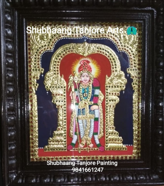 Palani Murugan Tanjore Painting 1