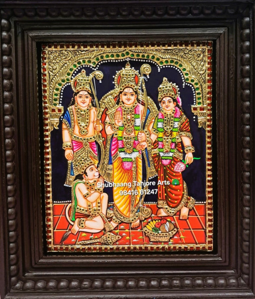 Ram Dharbhar Tanjore Painting 02