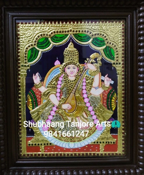 Saraswathi Tanjore Painting 1