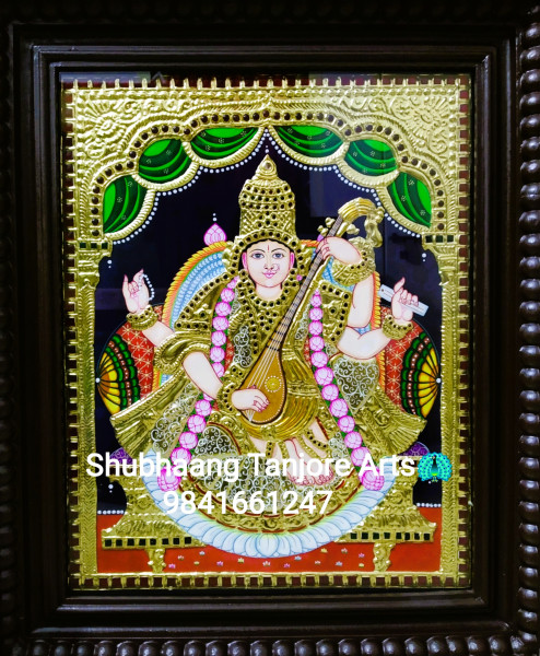 Saraswathi Tanjore Painting 1