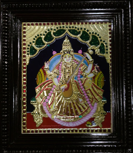 Saraswathi Devi Tanjore paintings
