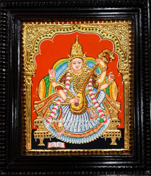 Saraswathi Tanjore Painting 2