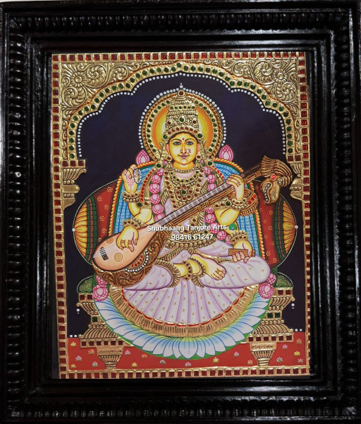 Saraswathi Tanjore Painting 5