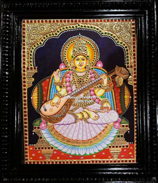 Saraswathi Tanjore Painting 5