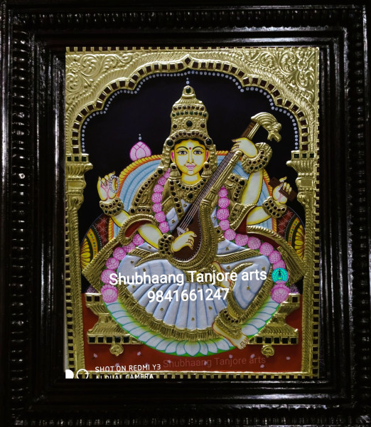 Saraswathi Tanjore Painting 4