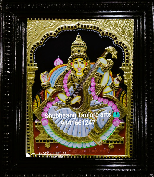 Saraswathi Tanjore Painting 4