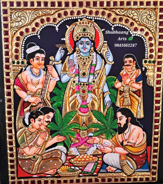 Sathya Narayana Tanjore Painting