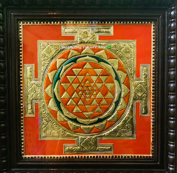 Srichakra Tanjore painting