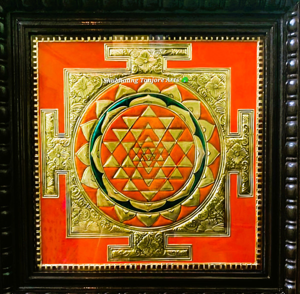 Srichakra Tanjore Painting 2