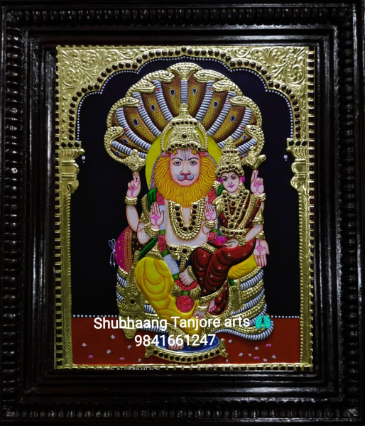 Lakshmi Narashimhar Tanjore painting