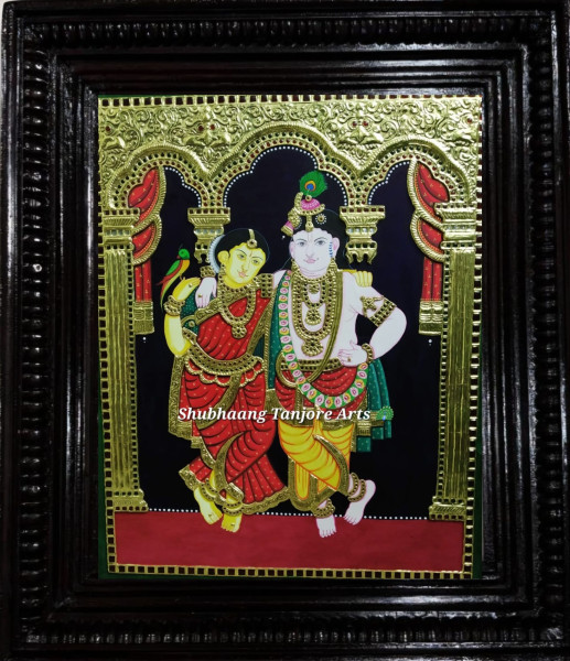 Radhae Krishna Tanjore painting