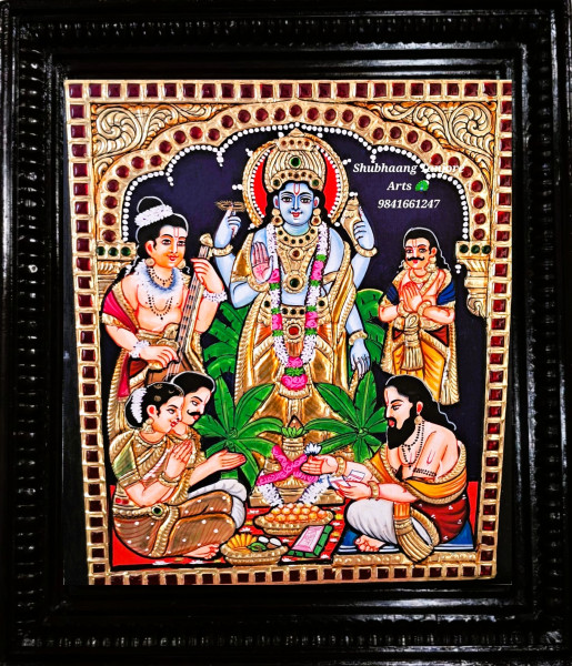 Sathya Narayana Tanjore Painting