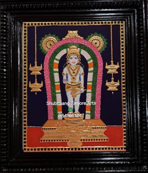 Guruvayurappan Tanjore Painting 2