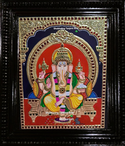 Ganesha Tanjore Painting 7