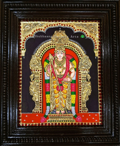 Thiruchendur Murugan Tanjore painting 1