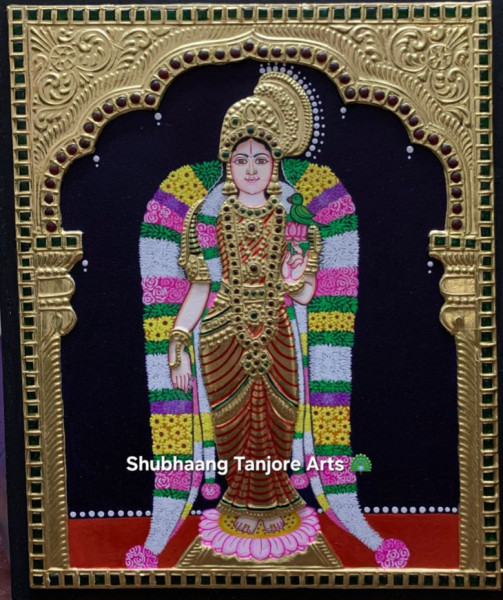 Andal Tanjore Painting
