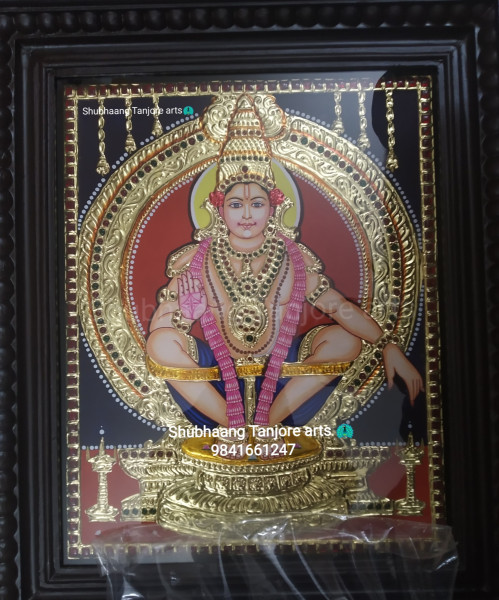Ayyapa tanjore painting ayyapan thanjavur painting